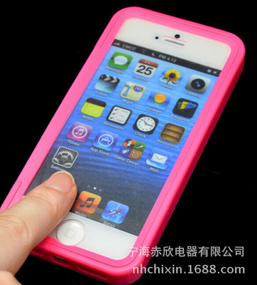 【Iphone5軟皮手機(jī)殼 5S透明觸屏保護(hù)套 蘋果5手機(jī)殼手機(jī)配件批發(fā)】?jī)r(jià)格,廠家,圖片,手機(jī)保護(hù)套/保護(hù)殼,寧海赤欣電器-